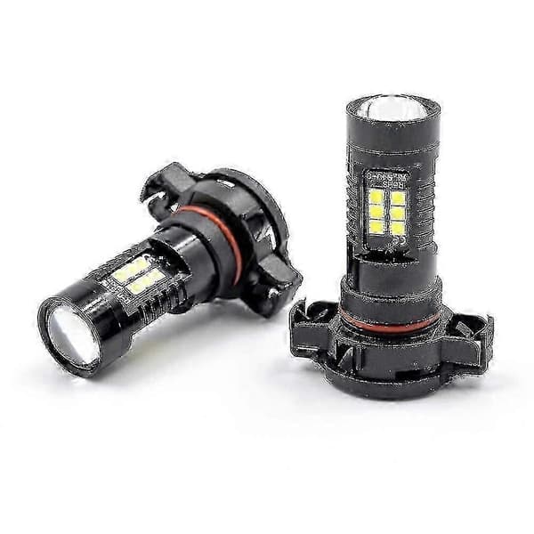 5202 PSX24W LED-frontlykter 2 stk. hvite xenonlamper Kompatibel med Jeep Compass 2017 til 2019 DRL Canbus[LD]