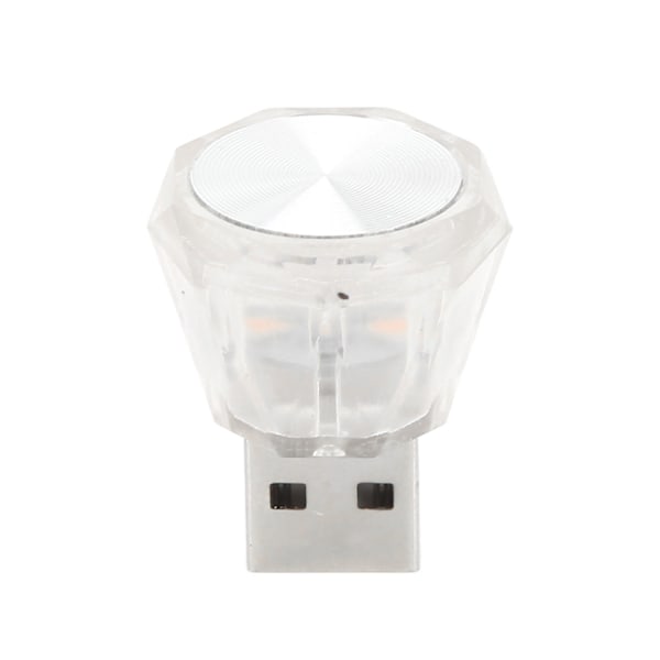 10 st Mini USB LED-lampa 5V Plug-in Bil LED Inredningsbelysningssats Universal för Bil Hem Kontor Rosa Ljus