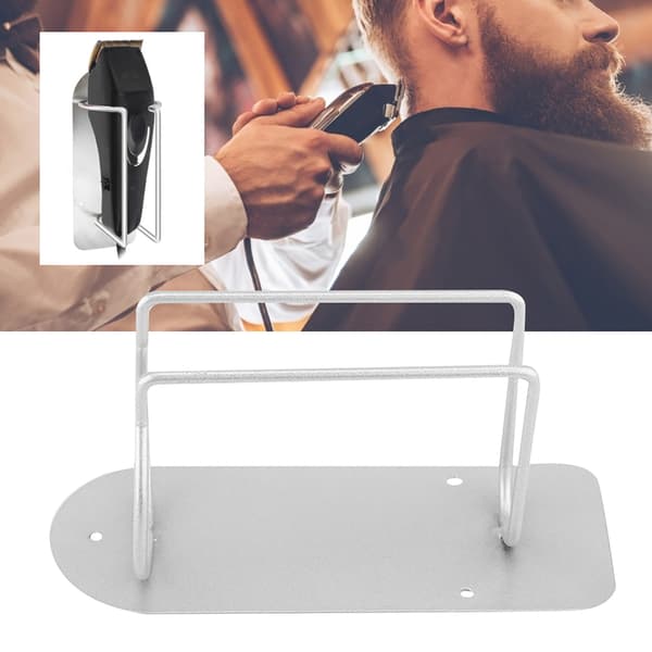 Rustfrit Stål Frosting Clipper Holder Display Stativ Hårklippere Stativ Hylde Tilbehør Sølv