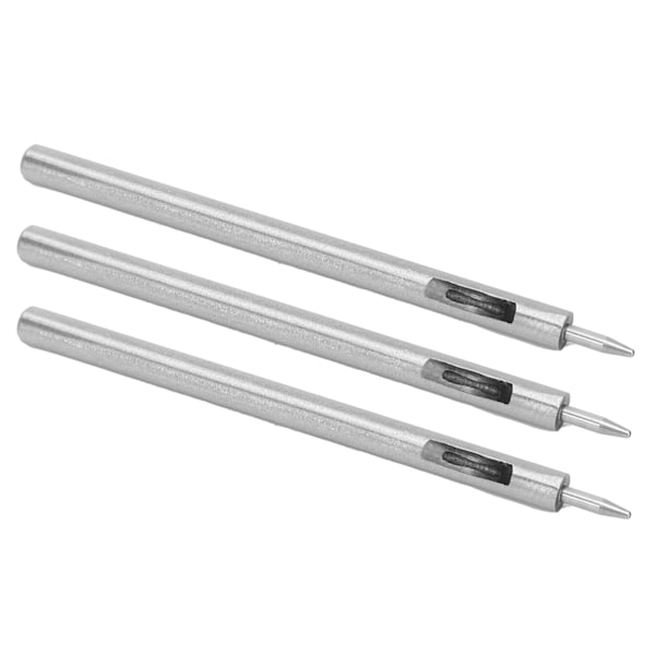 3 st Runda hålslagare Legerat stål DIY Läder Craft Cutter Stansverktyg Hålborrning 1 mm