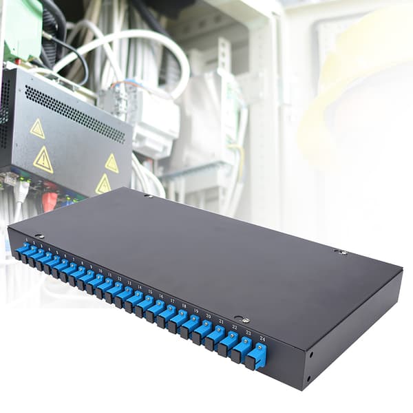 Optisk Fiberkopplingsbox 24 Core 24 Port Fiber Patch Panel SC-kontakt