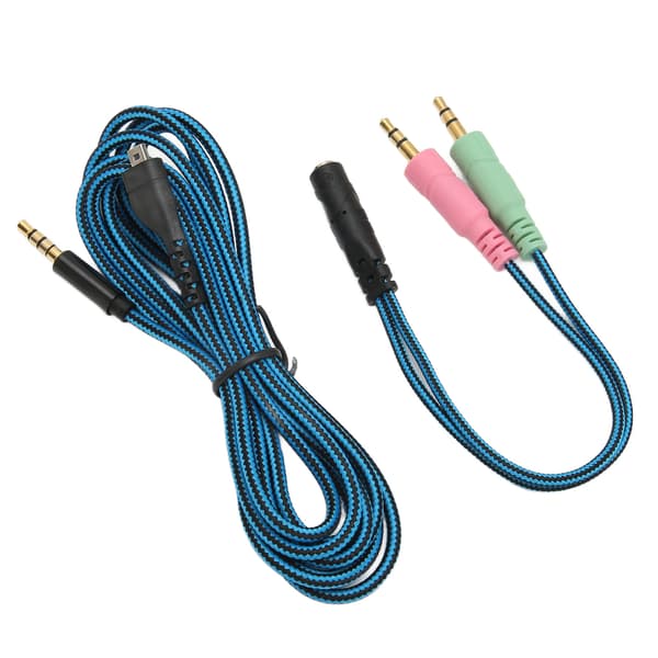 Headphone Cable Lossless OFC Core Replacement Headset Audio Cord with Y Adapter for Steelseries Arctis 3 5 7 Pro 6.5ft