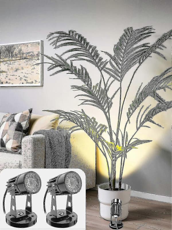 Innendørs LED-opplys 5W plantespottlys 3 fargetemperaturmoduser 2 Pack