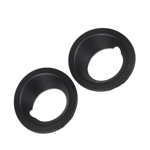 2 stk. Frontfanger Tåkelys Ring Deksel 51113400912 Svart Erstatning for X3 E83 2004‑2006