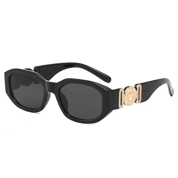 Solbriller Dame Retro Små Solbriller For Damer Mote Trendy Design Solbriller Vintage Small Frame Uv400 Protection Eyewear Black 2