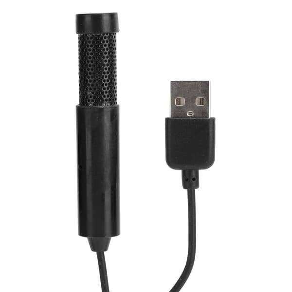 Mini USB Mikrofon til PC Bærbar Kapacitiv Mic til WIN7/8/10/OS X/MSN/SKYPE Sort