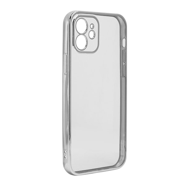 SULADA Mobiltelefondeksler Elektroplettering Full Kropp TPU Telefon Beskyttelsesdeksel for iPhone 12 Sølv