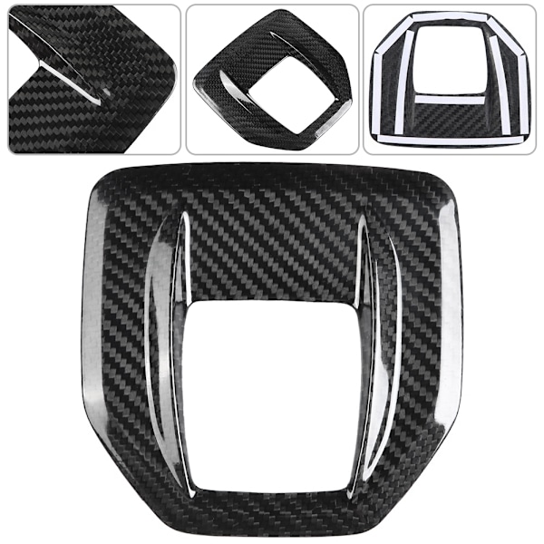 Kolfiber Center Console Växelspak Panel Cover Trim för Alfa Romeo Giulia Stelvio 17‑19
