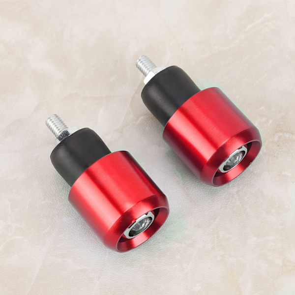 2st Universal 18-22 mm Motorcykel Rund Styre End Vikt Balansplugg (rosaröd)