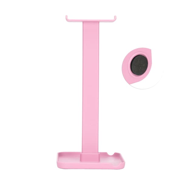 Hovedtelefonholder Multifunktionel Pladsbesparende Robust Holdbar Stabil Lys Farve Headset Holder Pink