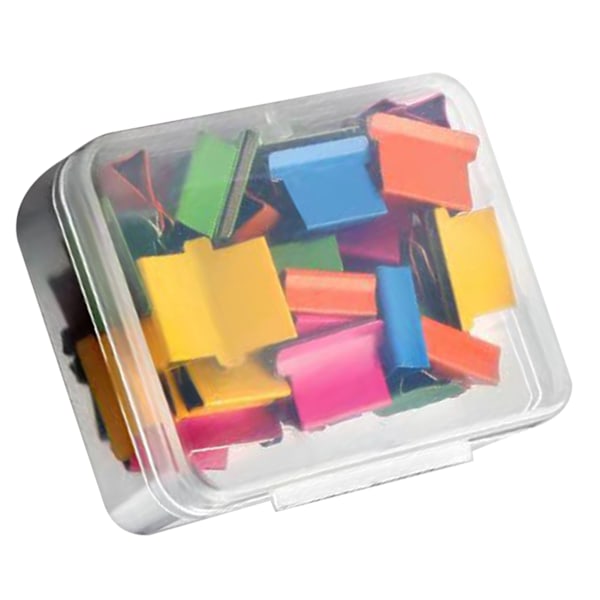Håndholdt klemme-skubber genopfyldningsclips Papirvarer Binder Skubber Dispenser Clips til fastgørelse af testpapirer Bog 50 stk. farverige genopfyldningsclips