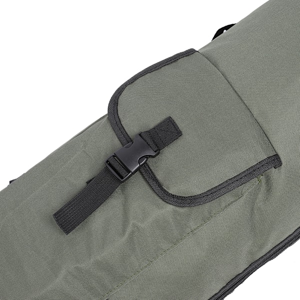 Stor Kapacitet Nylon Fiskegrejtaske Fiskegrej Stang Rulle Etui Bærer Holder Opbevaring Tackle Pose Tilbehør (grøn sort)