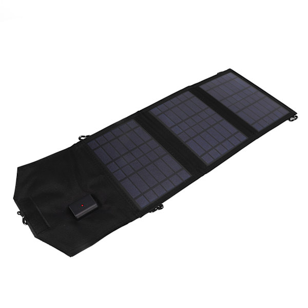 10,5W Vikbar Solpanel Bärbar Polysilicium Solladdningspaket Powerbank 5V USB-utgång