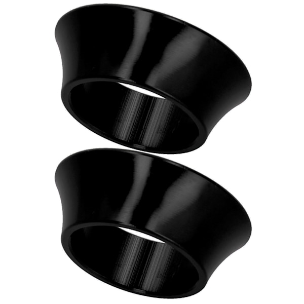 2st CNC-alumiiniseos 15mm Pyörä Taper Washer Pyörä Etuhaarukka Kartiomainen Ohjainlaakeri Musta