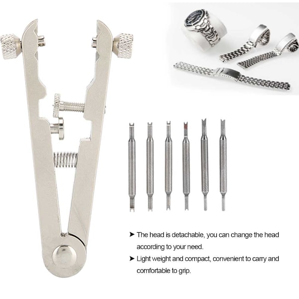V-formad urband Rem Länkstift Spring Bar Remover Tång Klocka Reparationstillbehör