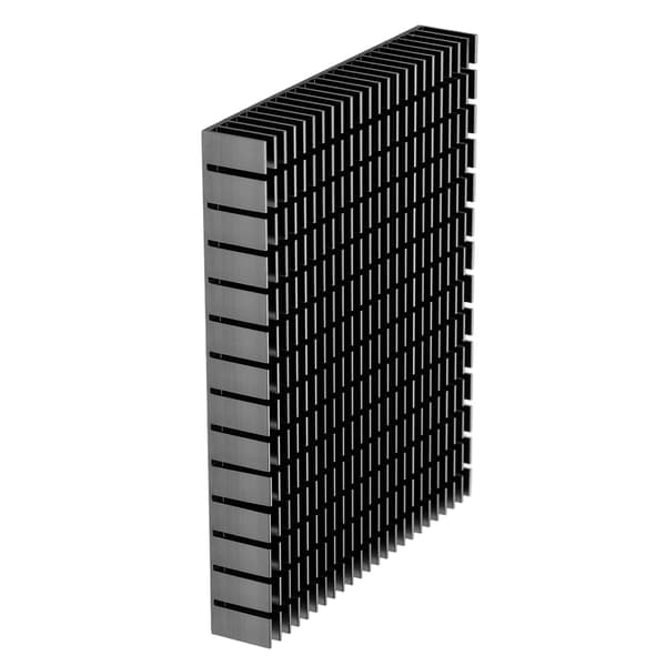 Køleplade Aluminium Køler Køling Køleplade Køler 150x120x20mm til CPU-forstærker PCB Blå