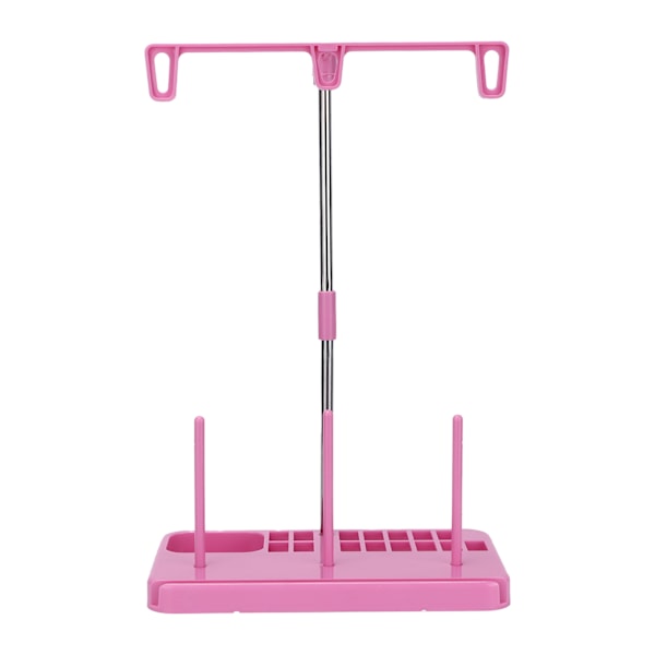 Trådställ 3 Spolhållare Lättvikt Hushållssymaskin Verktyg för Quilting DIY Rosa