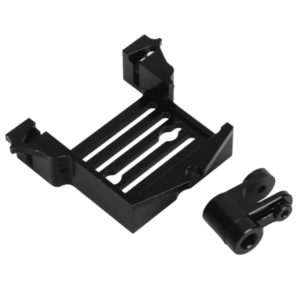 Styregeararm og styregearbase sæt i aluminiumlegering til Traxxas X Maxx RC bil Sort