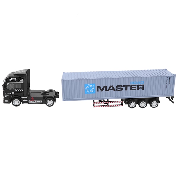 1:48 Legering Container Truck Model Legetøj Højsimulering Børnebil Legetøj Køretøjer Grå Container Truck Model