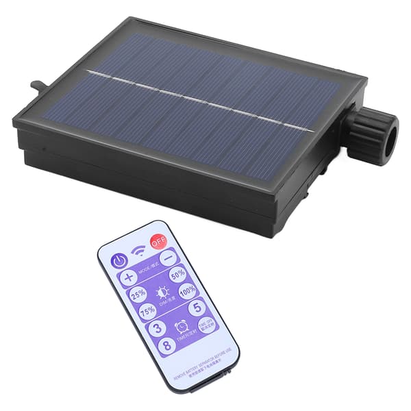 Solar String Light Control Box Automatisk Vanntett Justerbar Lysstyrke Solar Lampe String Kretskort Utgang Flat Trykk 3V