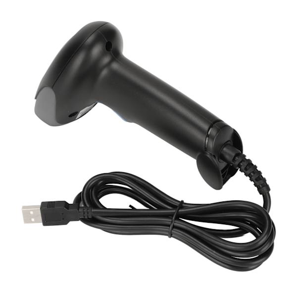 USB-liitäntäinen viivakoodilukija, yleinen kuvansiirto, IP54 pölyn- ja vedenkestävä, ergonominen QR-viivakoodilukija
