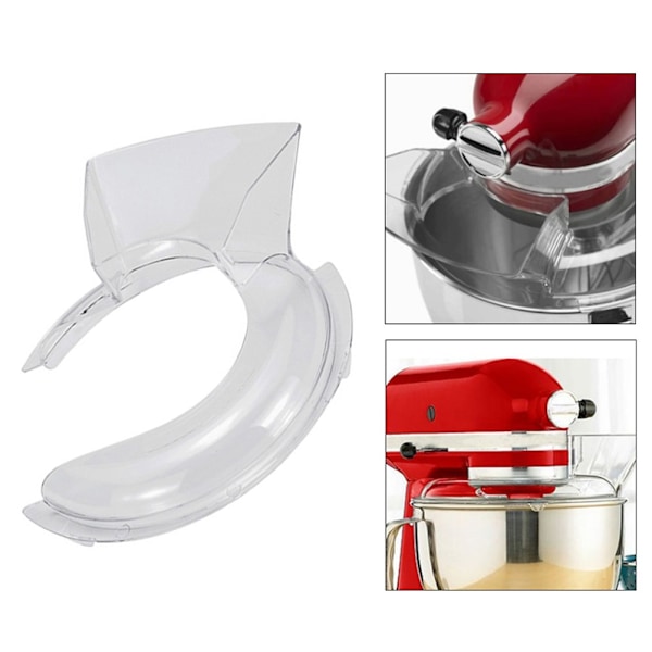 Mixer Splash Guard Transparent Plastic Stirring Lid for Kitchen Utensils