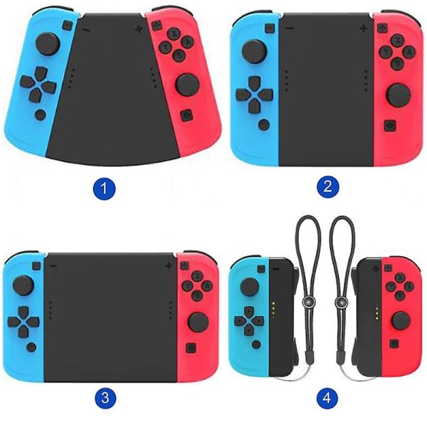 5 i 1 anslutningspaket Grip Cover Grep för Nintendo Switch Oled Joy-con Gamepad Hi-tech Finish Tillbehör