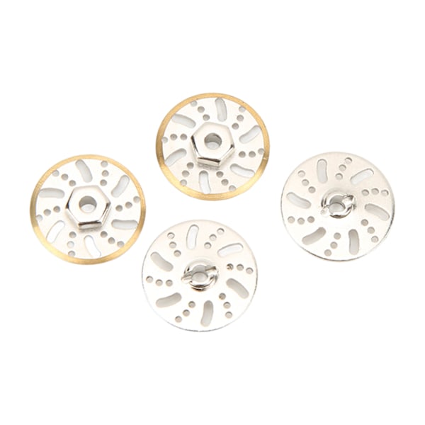 4 kpl RC Vastapaino Jarrusatula Messinki Pyörän Painot Hex-sovitin Axial SCX24 Gladiator C10 1/24 RC Autolle