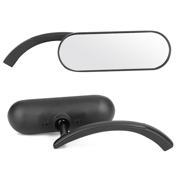 2 stk. Motorcykel Sorte Mini Oval Bagspejl til Honda Shadow 600/750/1100 ACE