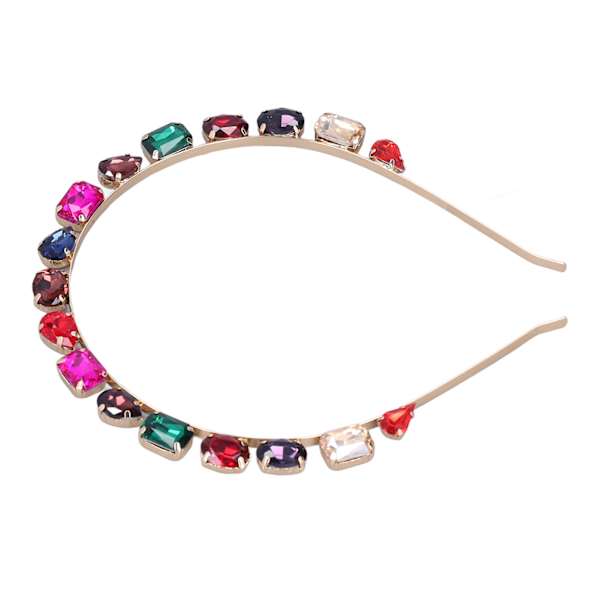 Rhinestone Hårbøyle Premium Materiale Høy Holdbarhet Komfortabel Bruk Lyse Farger Hårbånd Fargerik CHT-714