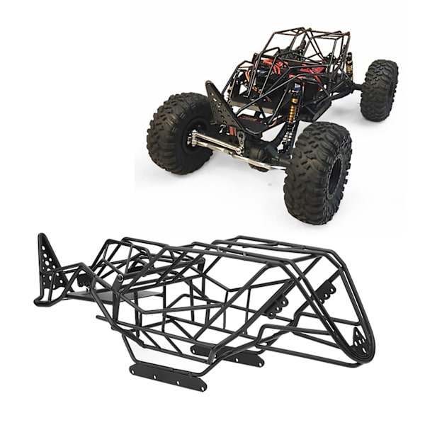 Svart Metall Sveise Rullbur Ramme Karosseri Chassis for Axial Wraith 1/10 Scale RC Bil