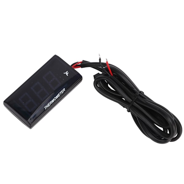 DC12V Digital Display Motorcykel Termometer M10 Sensor Vattentemperaturmätare 14mm Tändstift Adapter Grön