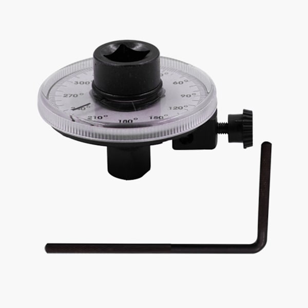 Torque Angle Gauge 1/2 inch 360° Precision Angle Tightening Clear Scale Adjustable Angle Measuring Tool
