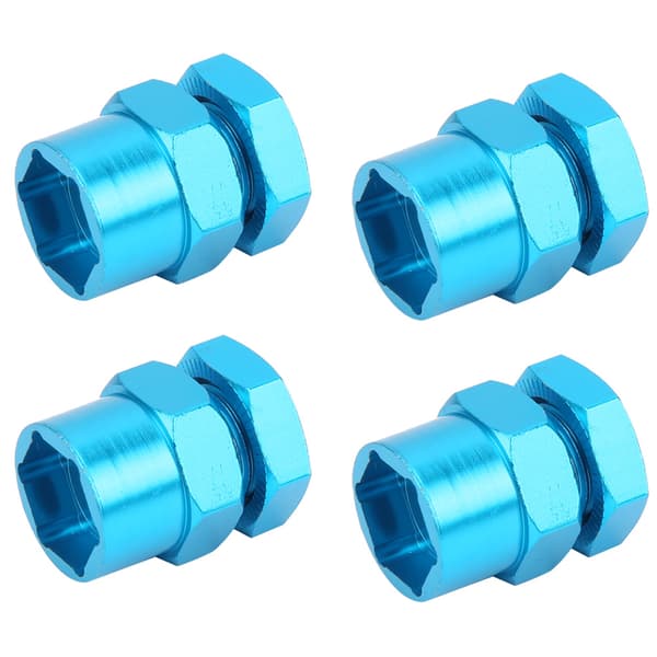12 mm til 17 mm Hjul Hex Omdannelsesadapter Tilbehør Passer til 1/10 RC Crawler 15 mm Blå