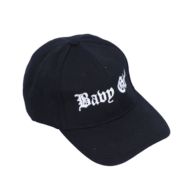 Broderet babyhue Justerbar Baseballhat til småbørn Baby Fritidshat til alder 15 (sort C)
