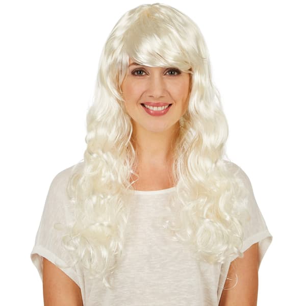 tectake Lang paryk Hvidblond White Vit