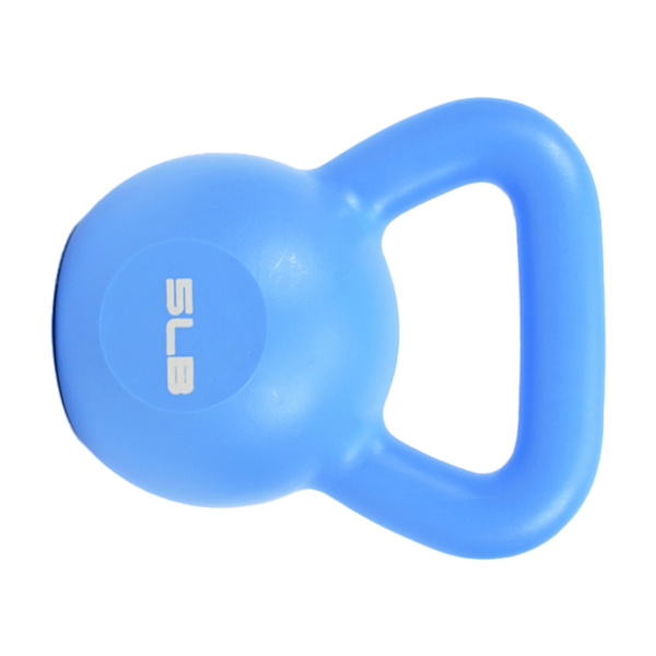 PE Kettlebell vikt för män kvinnor för träning Styrketräning Funktionell kondition Plyometrics Blue 5LB