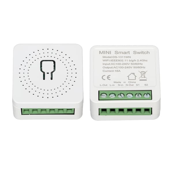 WiFi Switch Portable 16A Smart Power Switch APP Voice Control Miniature Remote Dual Control Switch for Tuya APP AC100-240V