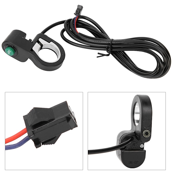 Elektrisk cykel skoter Cykel Horn Signal Switch Knapp Tillbehör för 22,5 mm styre