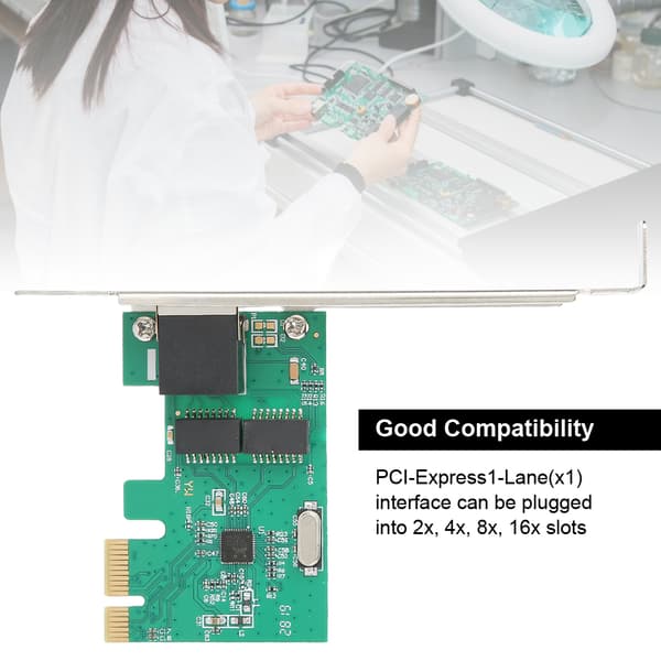 PCI Express Gigabit Ethernet-netværkskort - RTL8111F 10/100/1000 Mbps