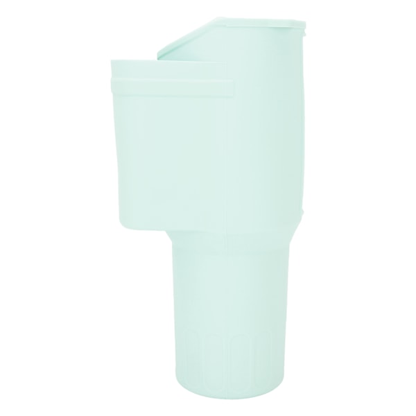 Kopp silikonstövelfodral med fickkedjerem Flexibel mjuk silikon vattenflaskhållare för 40 oz kopp grön