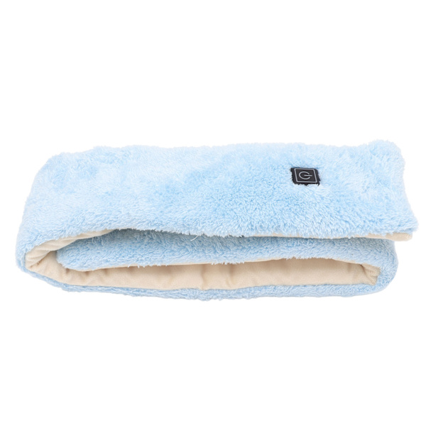 USB Elvärme Scarf 3 Gears Temperaturjustering Smart Thermal Heated Scarf Blå