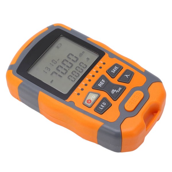 Mini optisk effektmeter Bærbar optisk fiberkabeltester multimeter med LED-lys