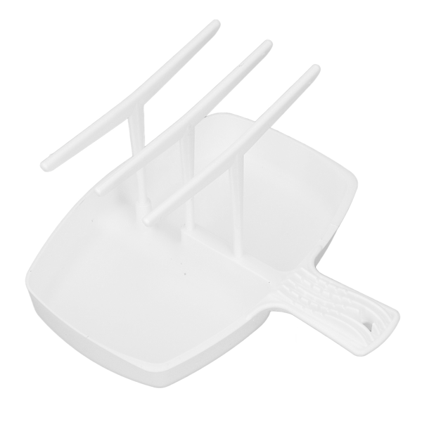 Baconrist PP Plast Friskere Crisper Varmebestandig Mikrobølgeovn Baconbrett Hvit