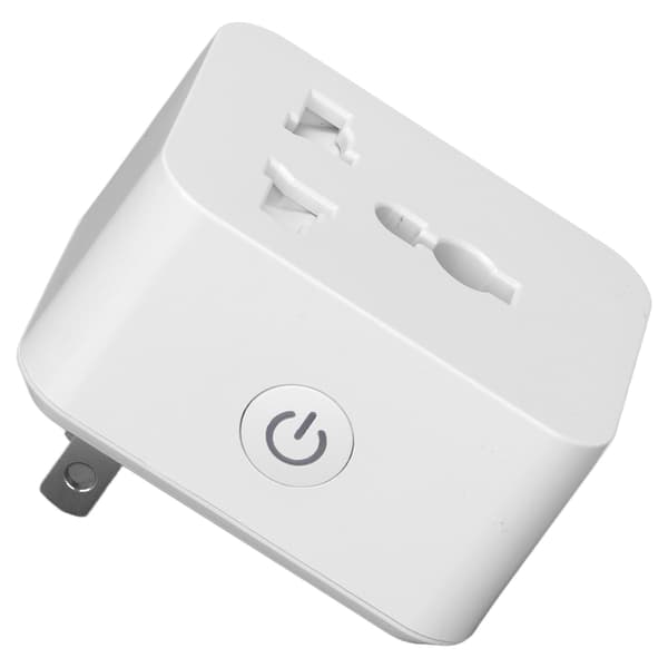 Smartplugg 15A PC 2.4G WiFi Bluetooth-uttak med tidsplanfunksjon Stemme- og APP-kontroll US-plugg AC 100 til 240V