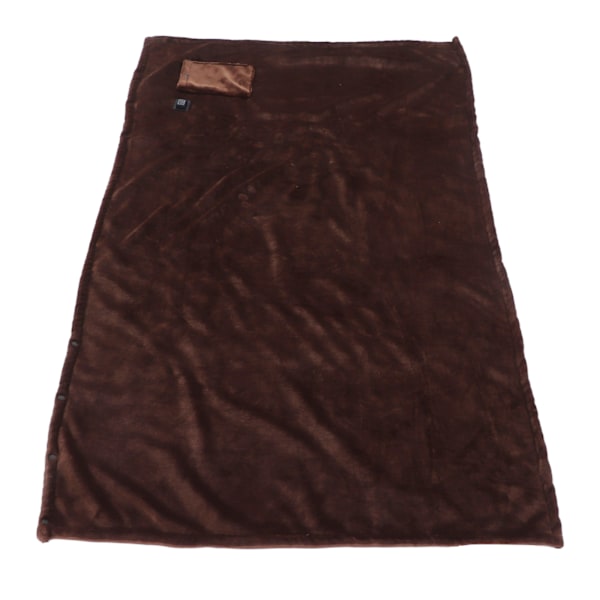 Elektrisk oppvarmet teppe Lite 5V Rask oppvarming Tykk flanell Elektrisk teppe Kaffe 140x80cm / 55.1x31.5in