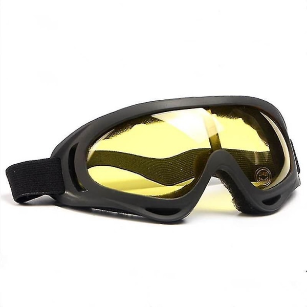 Vindtett Anti-uv Skibriller Goggles Sykling yellow