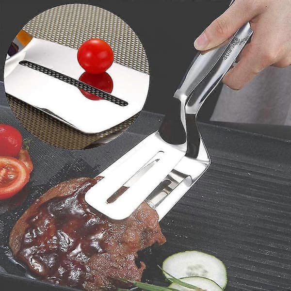 Yaju Fiskespade Matlagningstang Rustfritt Stål Fiskespade For Matlaging, Steking, Grilling, Biff Serveringstang Enkel Å Bruke 1 stk
