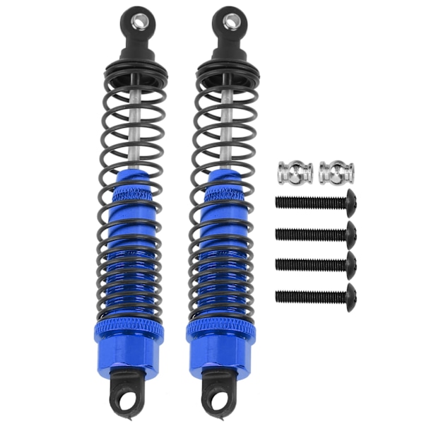 2st 108mm RC metallstötdämpardämpare för TRAXXAS SLASH 2WD RC biluppgraderingsdelar Blå
