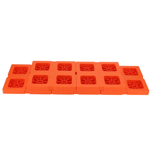 5 stk utjevningsblokker Kit Interlocking Lift AntiSlip-puter med stropp for RV Campers Trailer